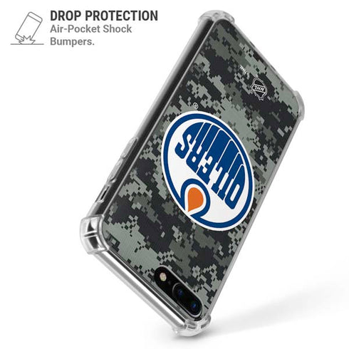 NHL Edmonton Oilers Camo iPhone 7/8 Plus Clear Case