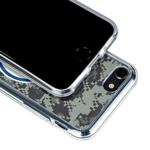 NHL Edmonton Oilers Camo iPhone SE (2nd & 3rd Gen) Clear Case