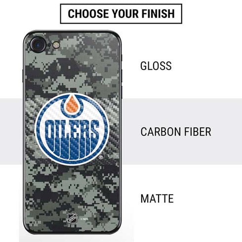 NHL Edmonton Oilers Camo iPhone SE (2nd & 3rd Gen) Skin