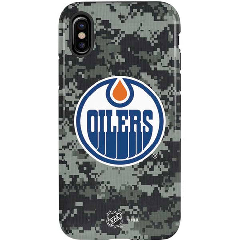 NHL Edmonton Oilers Camo iPhone X Pro Case