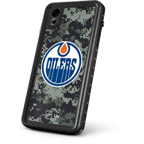 NHL Edmonton Oilers Camo iPhone XR Waterproof Case