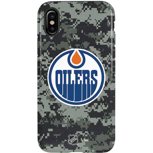NHL Edmonton Oilers Camo iPhone XS Pro Case