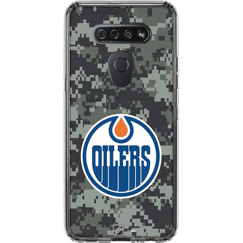 NHL Edmonton Oilers Camo LG K51/Q51 Clear Case