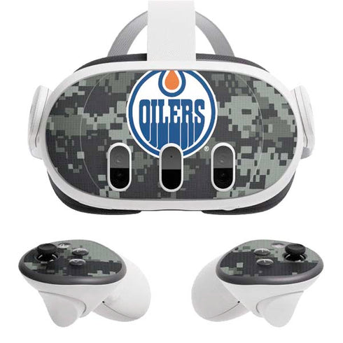 NHL Edmonton Oilers Camo Meta Quest 3 Skin