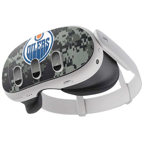 NHL Edmonton Oilers Camo Meta Quest 3 Skin