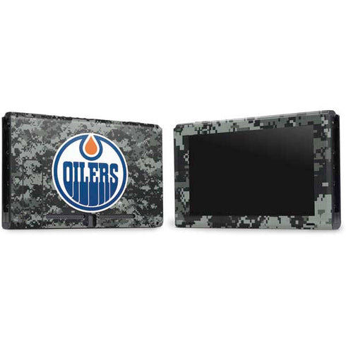 NHL Edmonton Oilers Camo Nintendo Switch Bundle Skin