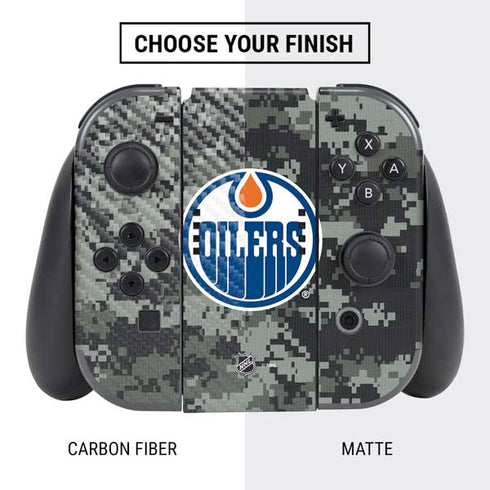 NHL Edmonton Oilers Camo Nintendo Switch Bundle Skin