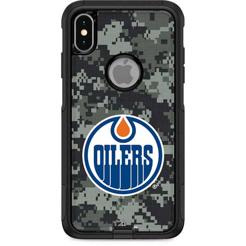 NHL Edmonton Oilers Camo Otterbox Commuter iPhone Skin
