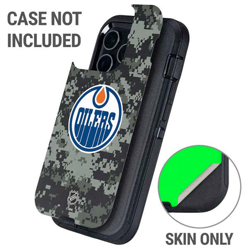 NHL Edmonton Oilers Camo Otterbox Defender iPhone Skin