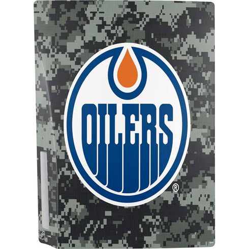 NHL Edmonton Oilers Camo PS5 Console Skin