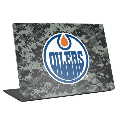 NHL Edmonton Oilers Camo Universal Laptop 16.6in (13.4 x 9.7in) Skin