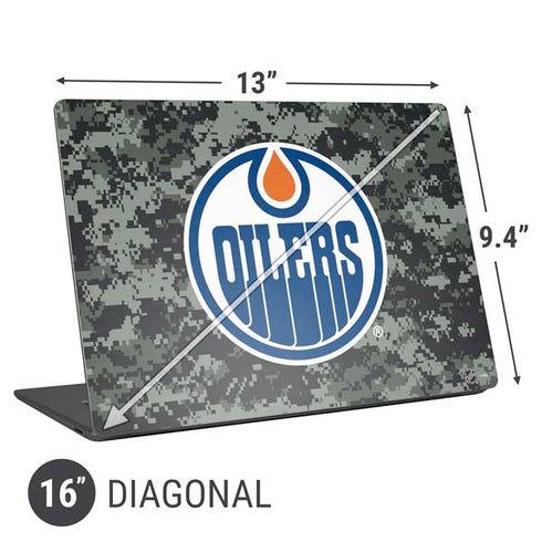 NHL Edmonton Oilers Camo Universal Laptop 16in (13 x 9.4in) Skin
