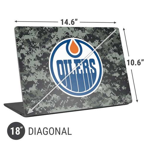 NHL Edmonton Oilers Camo Universal Laptop 18in (14.6 x 10.6in) Skin