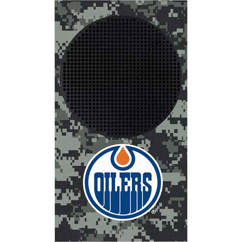 NHL Edmonton Oilers Camo Xbox Series S Console Skin