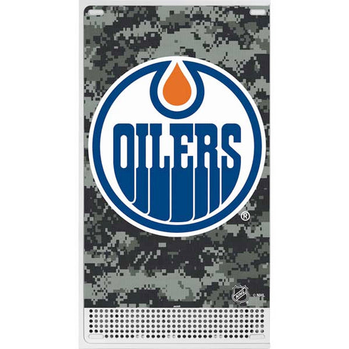 NHL Edmonton Oilers Camo Xbox Series S Console Skin