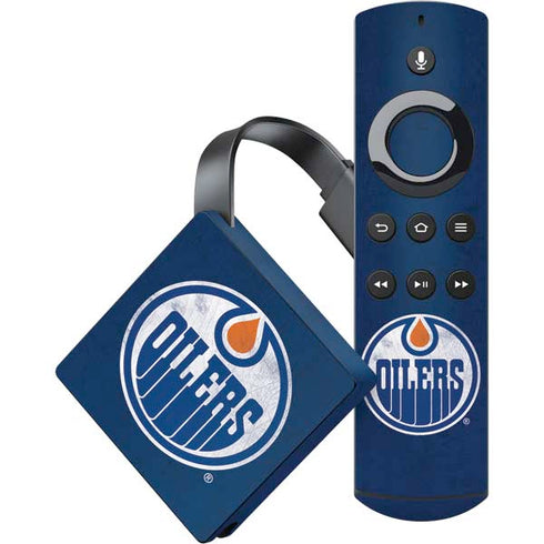 NHL Edmonton Oilers Distressed Amazon Fire TV Skin