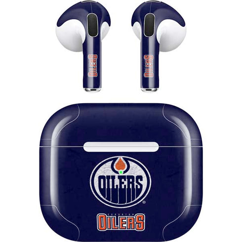 NHL Edmonton Oilers Distressed Apple AirPods (3rd Gen 2021) Skin