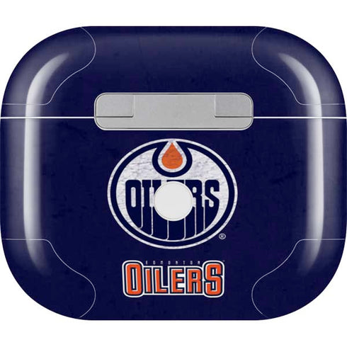 NHL Edmonton Oilers Distressed Apple AirPods (3rd Gen 2021) Skin