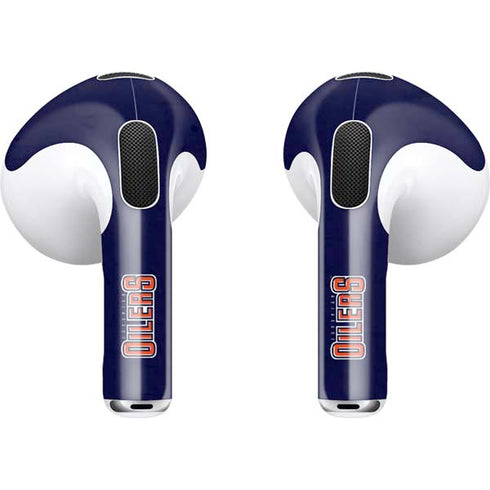 NHL Edmonton Oilers Distressed Apple AirPods (3rd Gen 2021) Skin