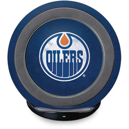 NHL Edmonton Oilers Distressed Fast Charge Wireless Charging Stand Skin