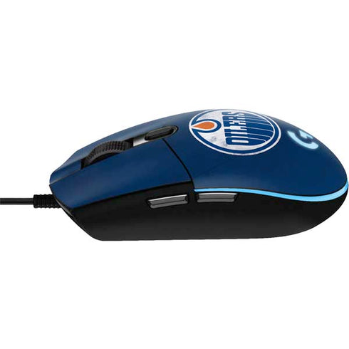 NHL Edmonton Oilers Distressed G203 Prodigy RGB Wired Gaming Mouse Skin