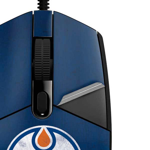 NHL Edmonton Oilers Distressed G203 Prodigy RGB Wired Gaming Mouse Skin