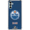 NHL Edmonton Oilers Distressed Galaxy A13 5G Clear Case