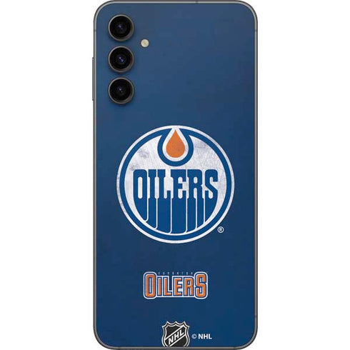 NHL Edmonton Oilers Distressed Galaxy A14 5G Skin