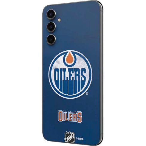 NHL Edmonton Oilers Distressed Galaxy A14 5G Skin
