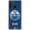 NHL Edmonton Oilers Distressed Galaxy A21 Clear Case
