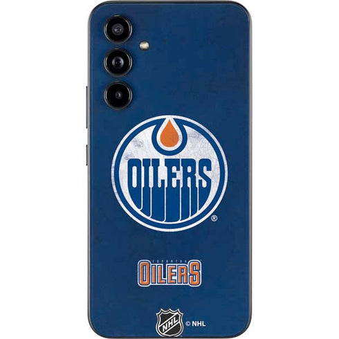 NHL Edmonton Oilers Distressed Galaxy A54 5G Skin