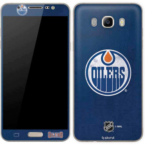 NHL Edmonton Oilers Distressed Galaxy J7 Skin