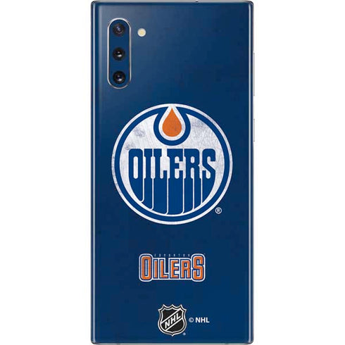 NHL Edmonton Oilers Distressed Galaxy Note 10 Skin