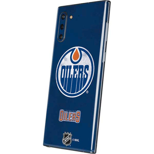 NHL Edmonton Oilers Distressed Galaxy Note 10 Skin