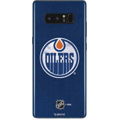 NHL Edmonton Oilers Distressed Galaxy Note 8 Skin