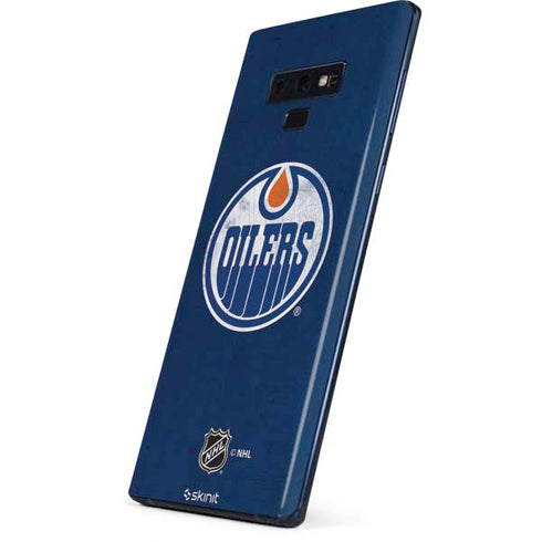 NHL Edmonton Oilers Distressed Galaxy Note 9 Skin