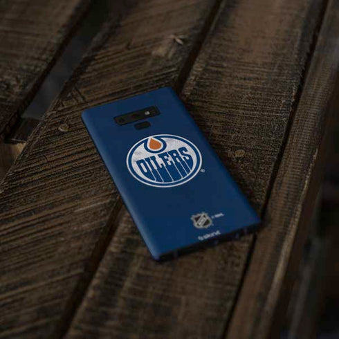 NHL Edmonton Oilers Distressed Galaxy Note 9 Skin