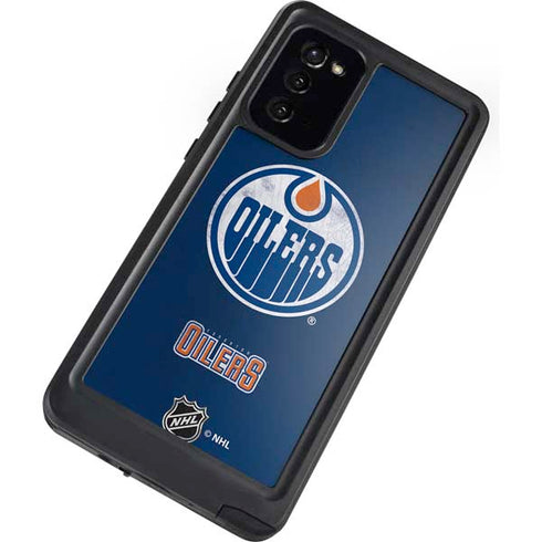 NHL Edmonton Oilers Distressed Galaxy Note20 5G Waterproof Case