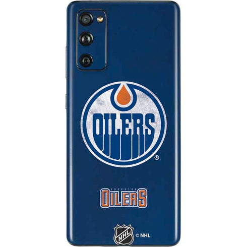 NHL Edmonton Oilers Distressed Galaxy S20 Fan Edition Skin