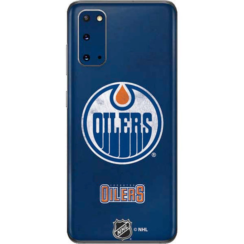 NHL Edmonton Oilers Distressed Galaxy S20 Skin