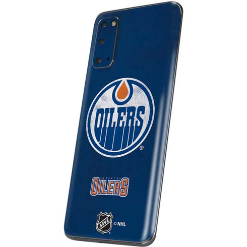 NHL Edmonton Oilers Distressed Galaxy S20 Skin
