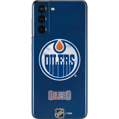 NHL Edmonton Oilers Distressed Galaxy S21 5G Skin
