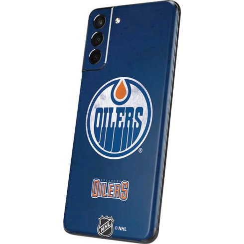 NHL Edmonton Oilers Distressed Galaxy S21 5G Skin