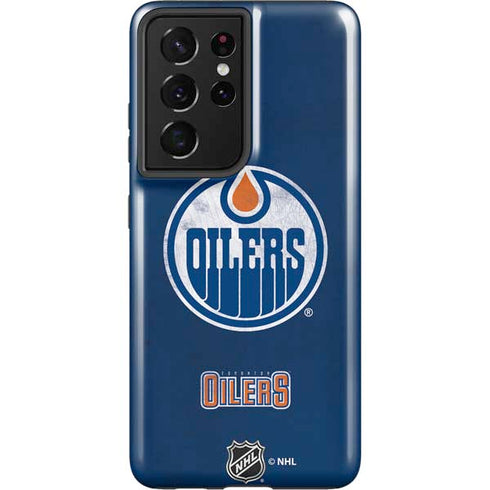 NHL Edmonton Oilers Distressed Galaxy S21 Ultra 5G Pro Case