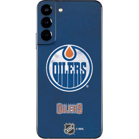 NHL Edmonton Oilers Distressed Galaxy S22 Plus Skin