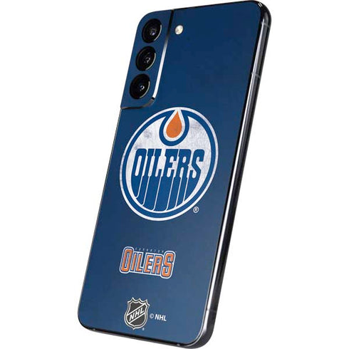 NHL Edmonton Oilers Distressed Galaxy S22 Plus Skin