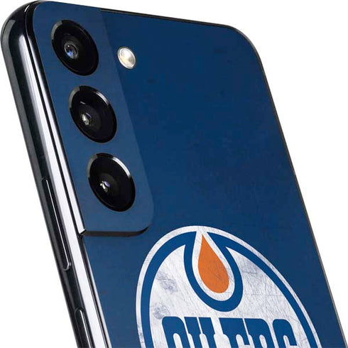 NHL Edmonton Oilers Distressed Galaxy S22 Plus Skin