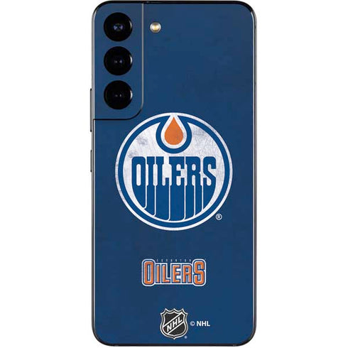 NHL Edmonton Oilers Distressed Galaxy S22 Skin