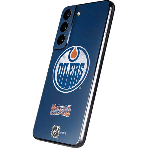 NHL Edmonton Oilers Distressed Galaxy S22 Skin