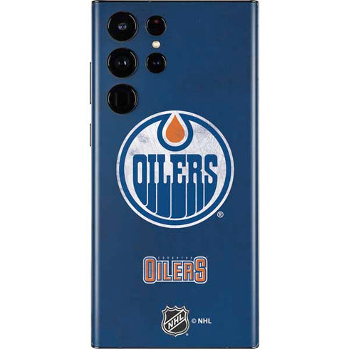 NHL Edmonton Oilers Distressed Galaxy S22 Ultra Skin